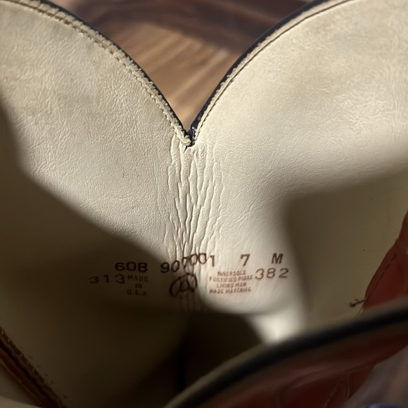 Acme leather cowboy boots, size 7 - Picture 8 of 10